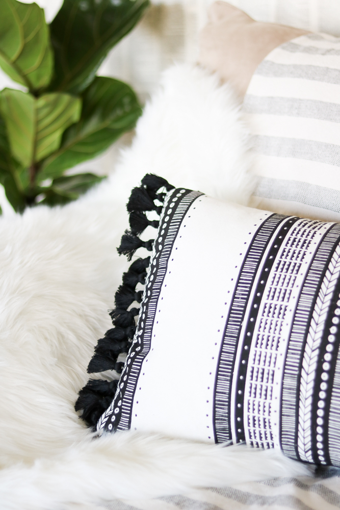 Tassel Throw Pillow DIY