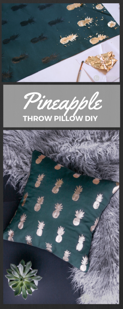 Pineapple pillow DIY