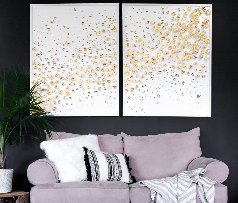 Gold Foil DIY Cushion Tutorial