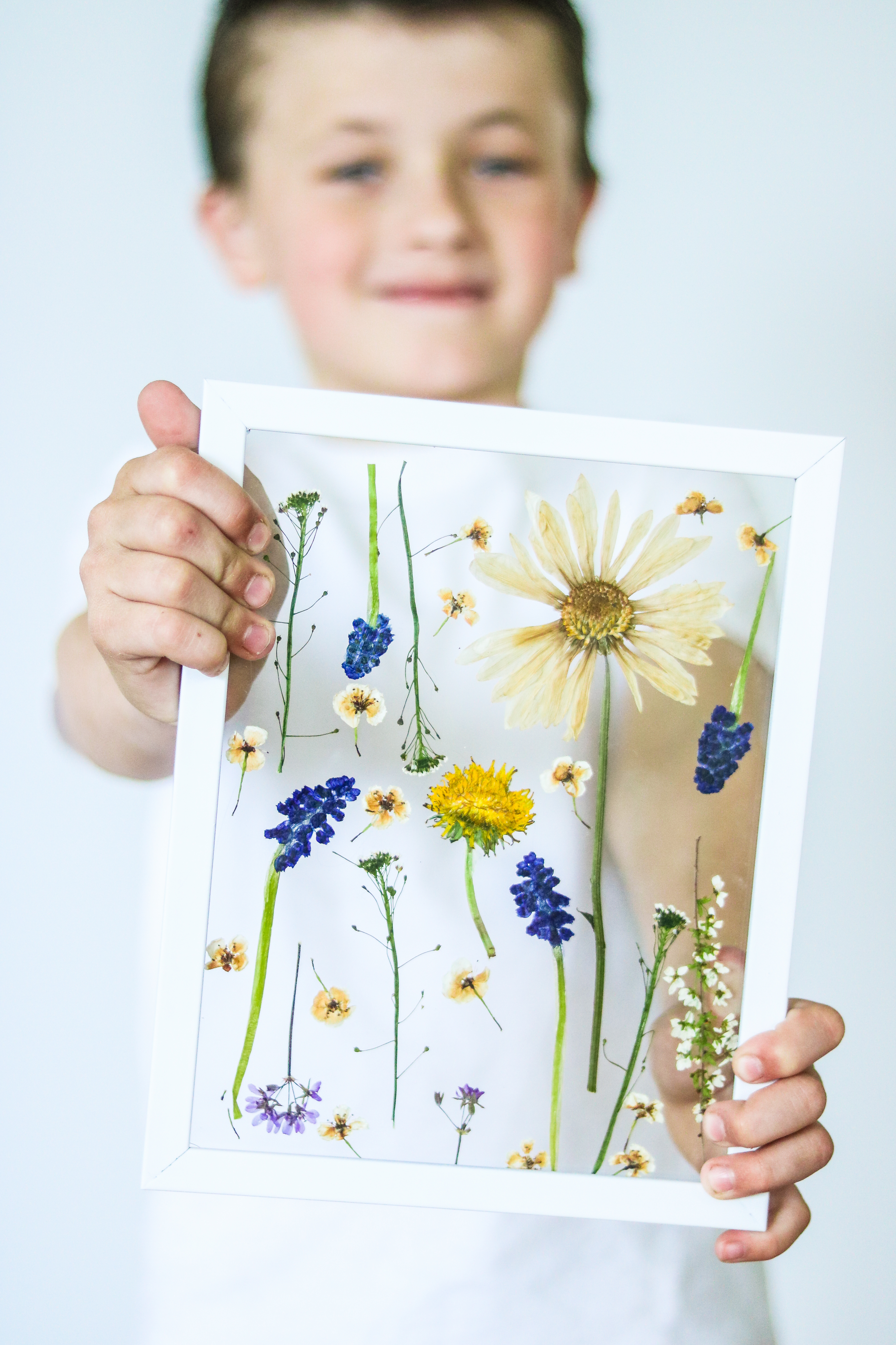 Mother's day craft ideas- PRESS FLOWERS in 3 MINUTES 