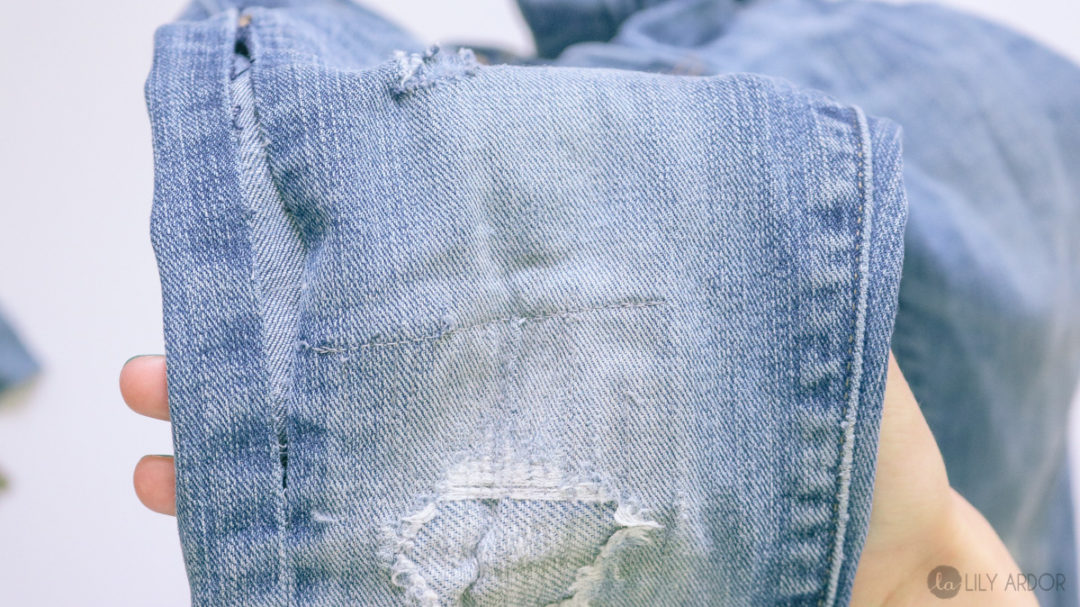 HOW TO FIX RIPPED JEANS 5 EASY STEPS PHOTO + VIDEO