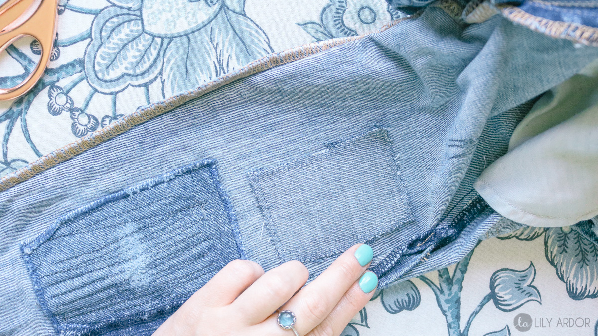 FIX Holes in Jeans in 5 Minutes or Less, Repair Ripped and Torn Jeans