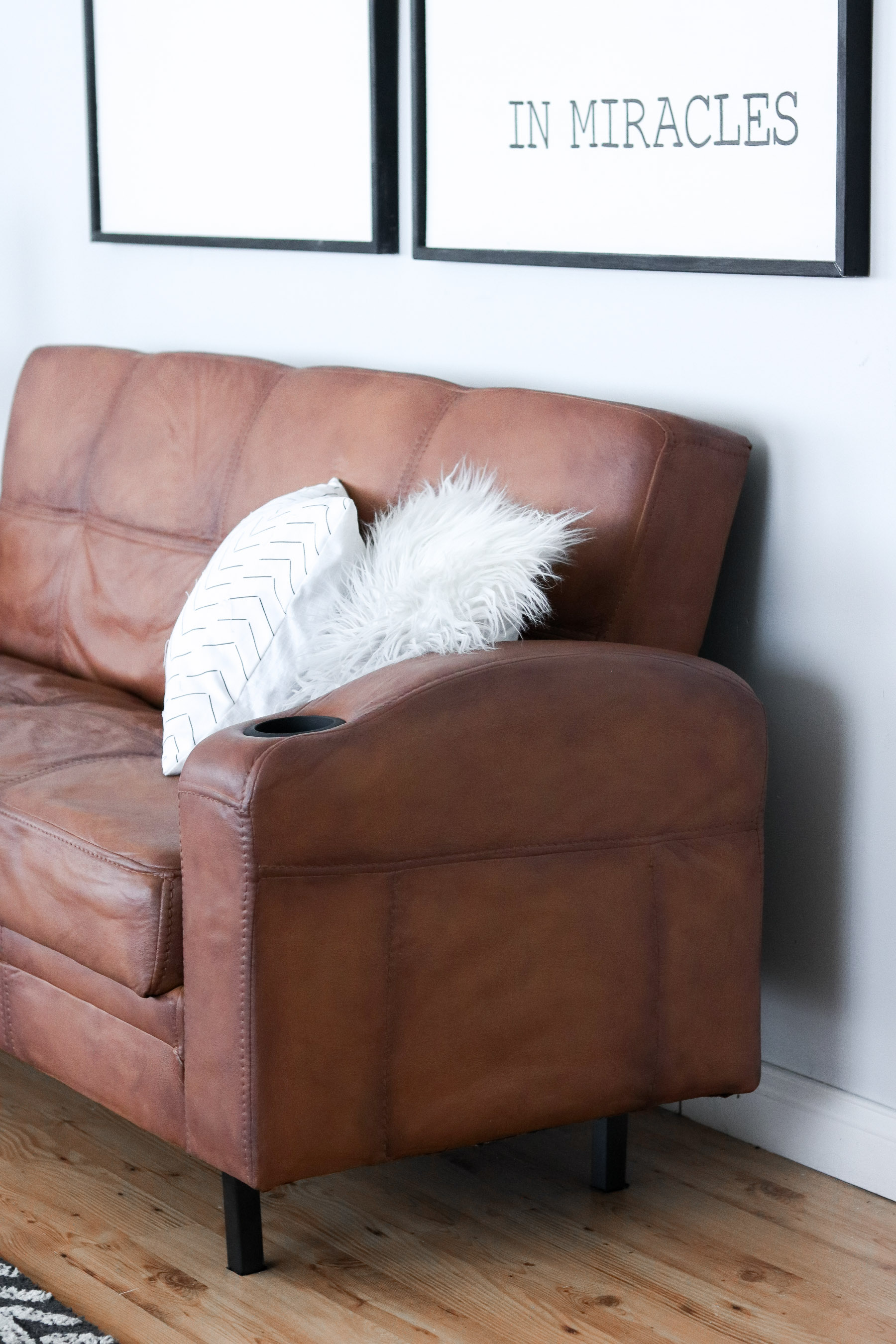 diy leather couch