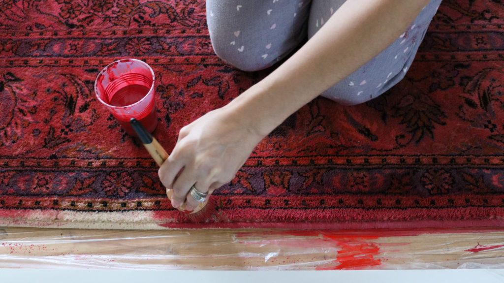 How to paint a rug! DIY Reform rug Lily Ardor