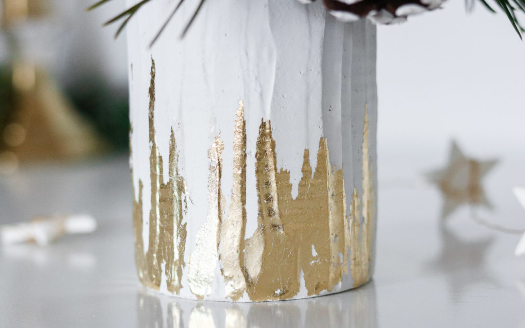 Gold Leaf Vase