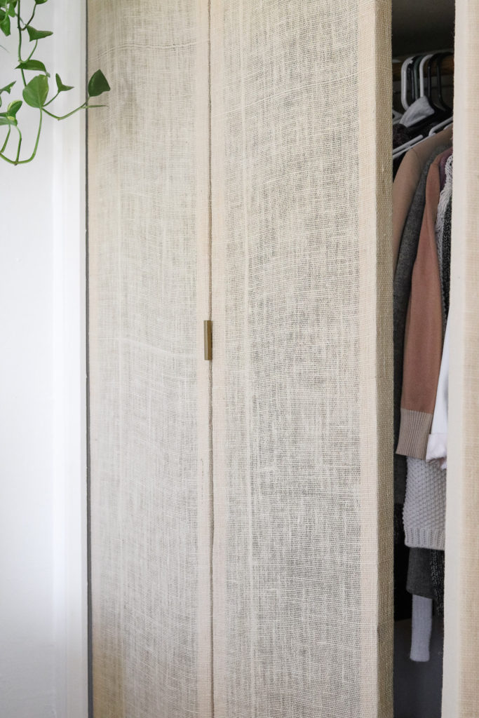 Diy Closet Doors For Under 50 Tight, Sliding Fabric Closet Doors