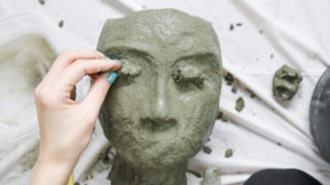 sculpting with concrete