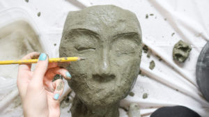 sculpting with concrete