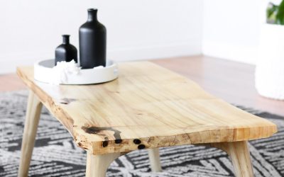 DIY live edge coffee table