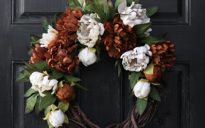 DIY Fall Wreath With Peonies