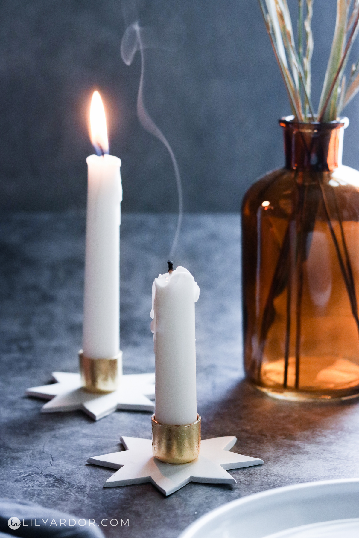 DIY Star Candle Holders by Lily Ardor