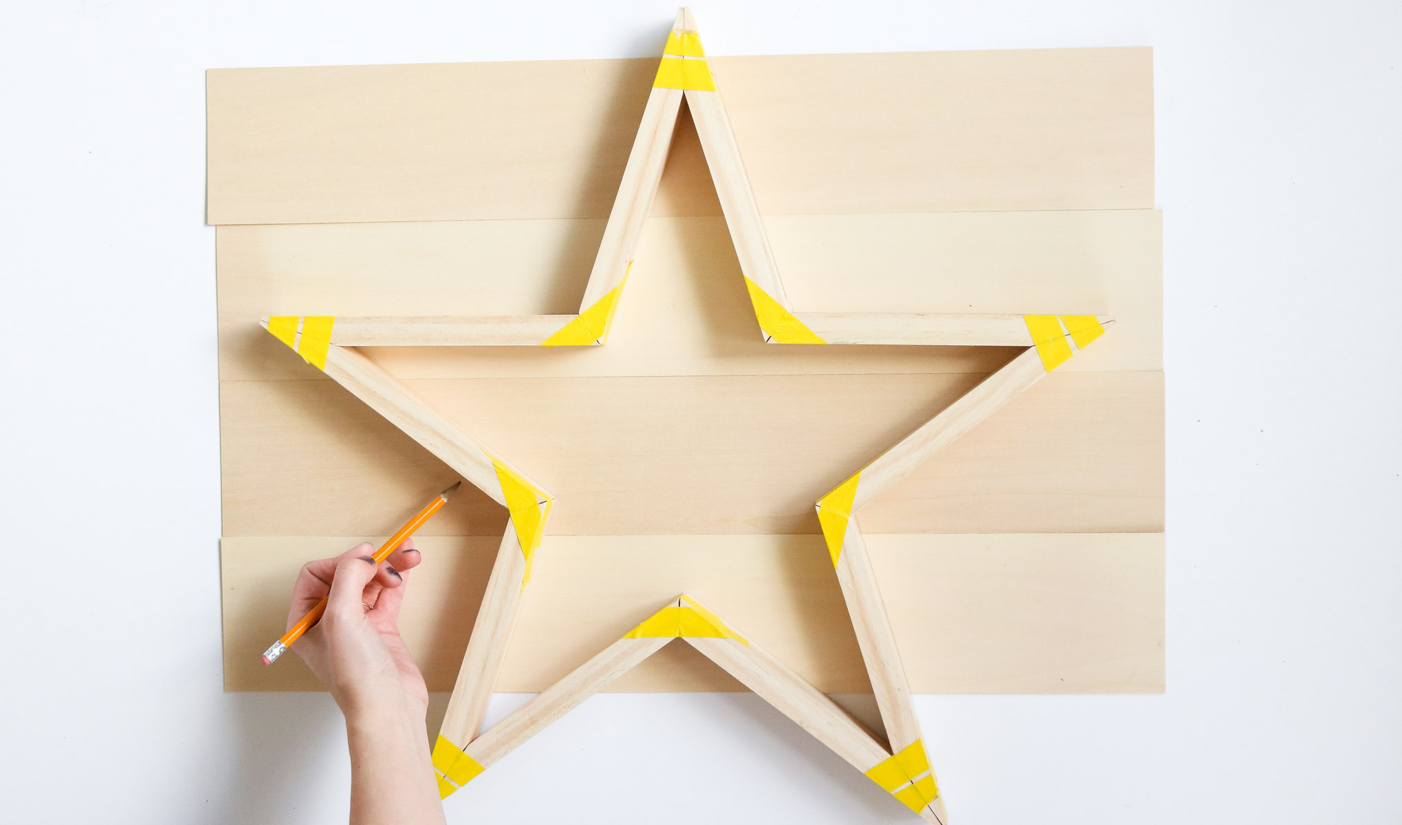 Printable Wooden Star Template