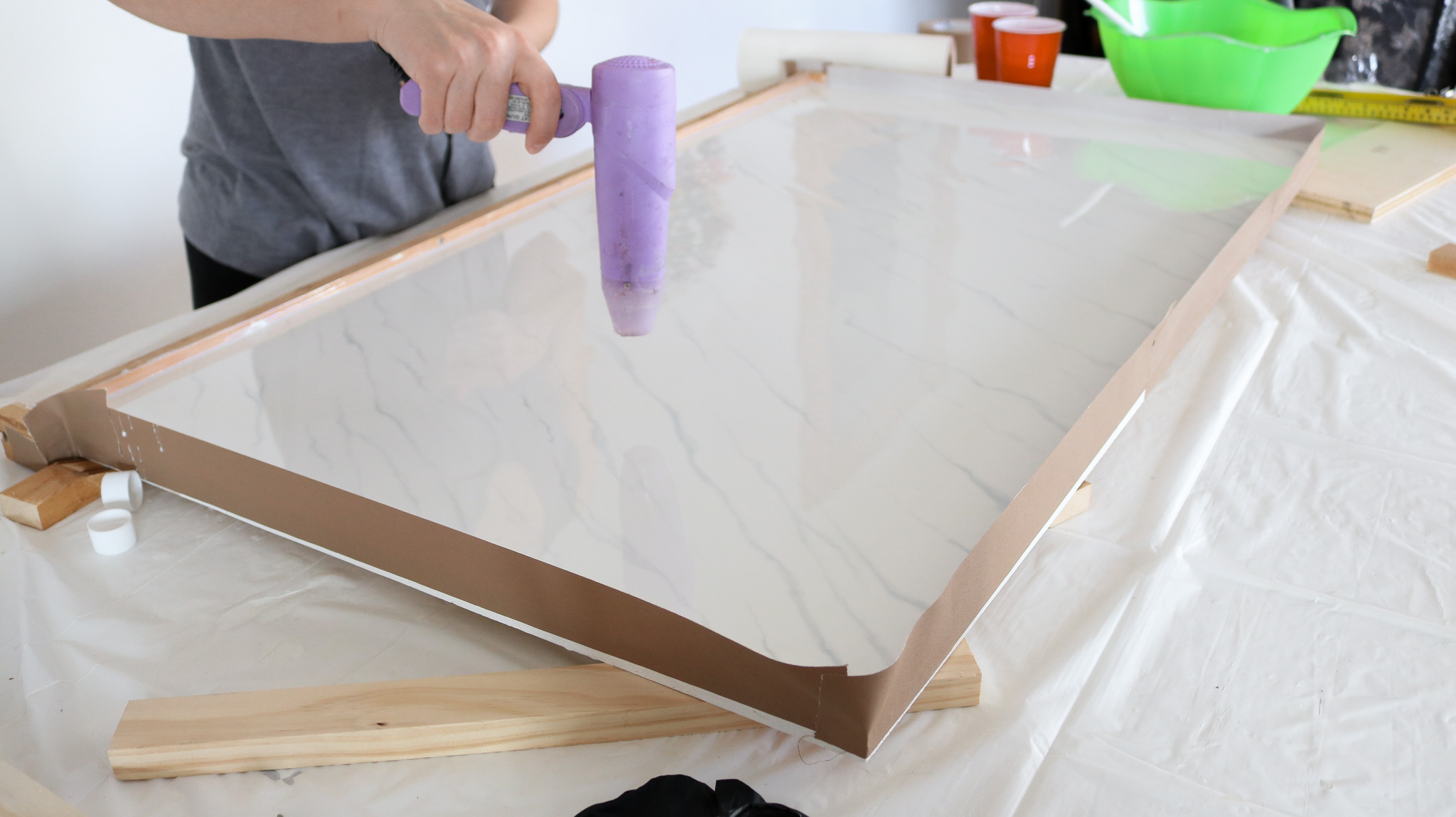 DIY Marble Resin Countertop