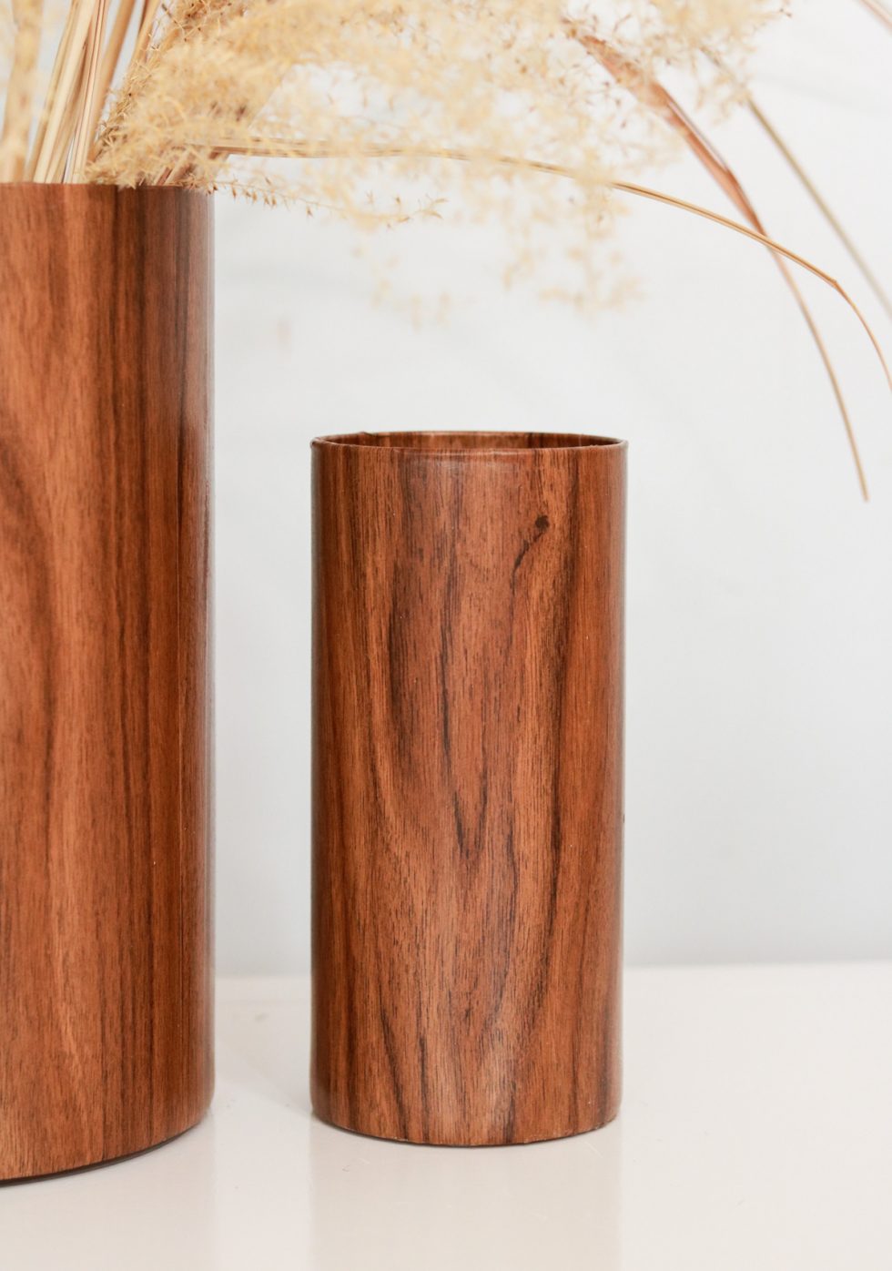 Wood Vase DIY ? Make your glass vase into a wood vase