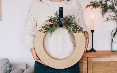 How to make a wreath | With Leather – Minimalist Style