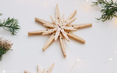 DIY Wood Stars From Clothespins