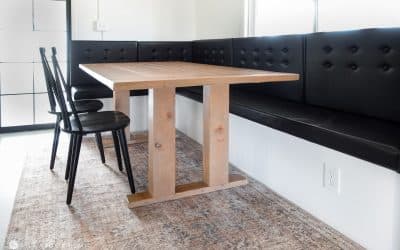 Easy Modern DIY Farmhouse Table