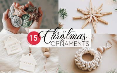 15 Christmas Ornaments You Can Make!