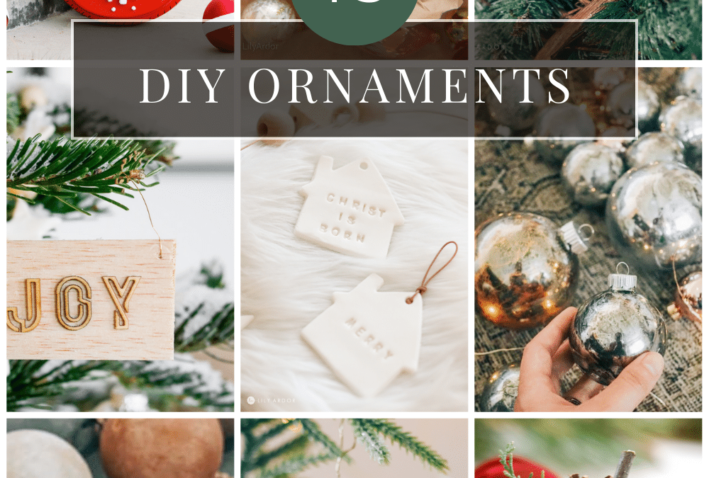 Deck the Halls: 15 DIY Ornaments You’ll Want to Make this Holiday Season